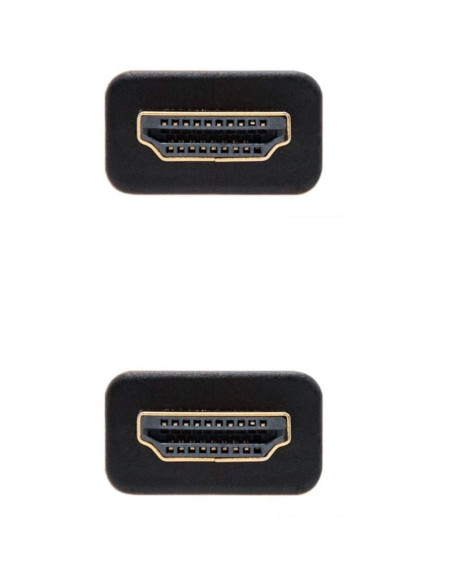 Cable HDMI 2.0 4K Nanocable 10.15.1602/ HDMI Macho - HDMI Macho/ 1.5m/ Negro/ Naranja