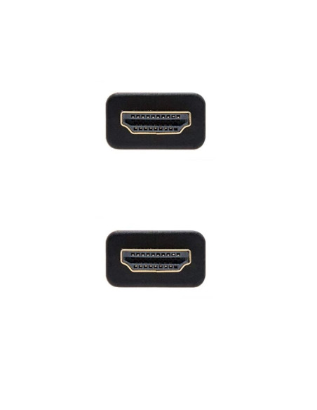 Cable HDMI 2.0 4K Nanocable 10.15.3702/ HDMI Macho - HDMI Macho/ 2m/ Negro/ Azul
