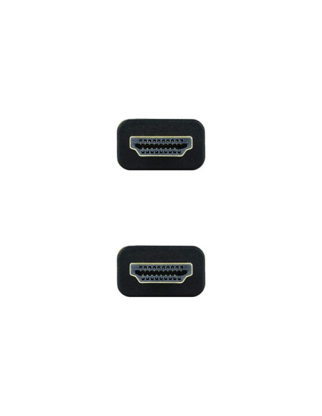 Cable HDMI 2.0 4K Nanocable 10.15.3715/ HDMI Macho - HDMI Macho/ 15m/ Negro