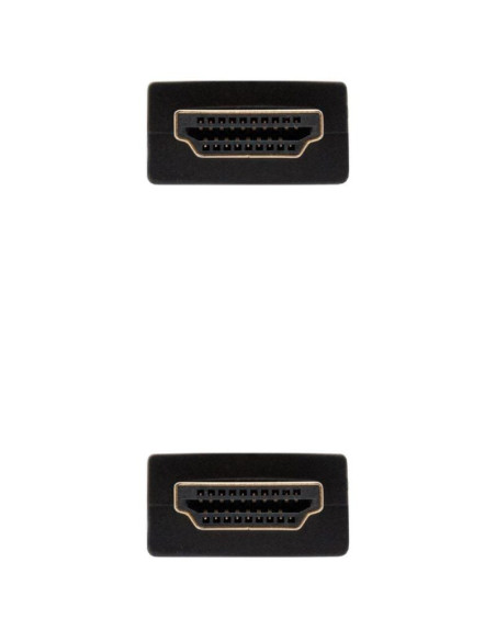 Cable HDMI 2.0 4K Nanocable 10.15.3810/ HDMI Macho - HDMI Macho/ 10m/ Negro