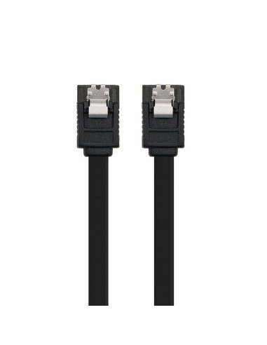 Cable SATA III Nanocable 10.18.1001-BK/ 50cm/ Negro