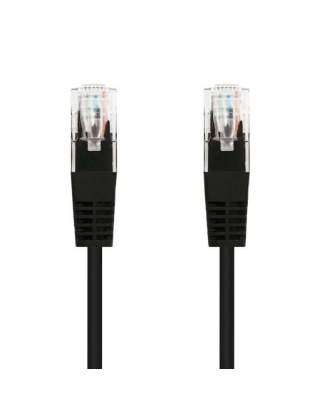 Cable de Red RJ45 UTP Nanocable 10.20.0100-BK Cat.5e/ 50cm/ Negro