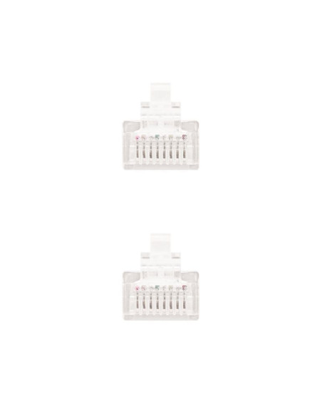 Cable de Red RJ45 UTP Nanocable 10.20.0101-W Cat.5e/ 1m/ Blanco