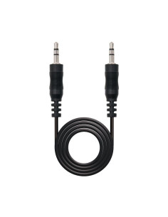 Cable Estéreo Nanocable 10.24.0105/ Jack 3.5 Macho - Jack 3.5 Macho/ 5m/ Negro