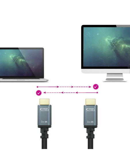 Cable HDMI Nanocable 10.15.8003/ HDMI Macho - HDMI Macho/ 3m/ Negro