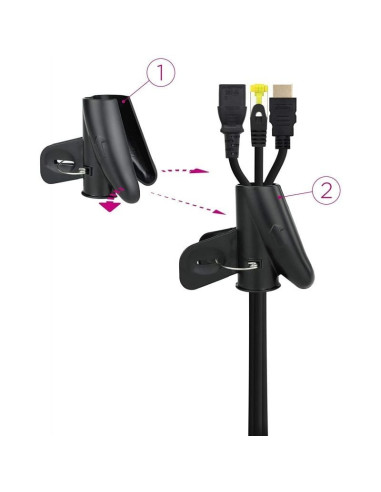 Organizador de Cables en Espiral Nanocable 10.36.0001-BK/ 1m