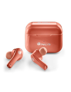 Auriculares Bluetooth NGS Ártica Bloom con estuche de carga/ Autonomía 6h/ Coral 2