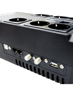 SAI Línea Interactiva Phasak Kryptos 800 VA/ 480W/ 6 Salidas/ Formato Bloque 2