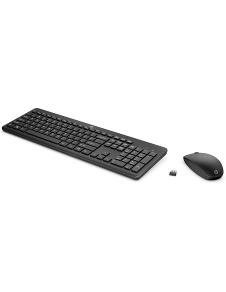 Set teclado + raton inalambrico hp combo 235 color negro