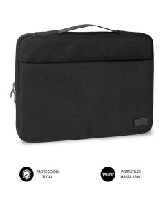 Maletín Subblim Elegant Laptop Sleeve para Portátiles hasta 15.6""/ Negro