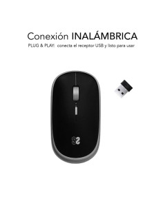 Ratón Mini Inalámbrico Subblim Wireless Mini/ Hasta 1600 DPI/ Gris Espacial 2