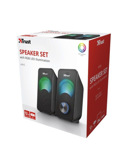 Altavoces Trust Arys RGB/ 12W/ 2.0