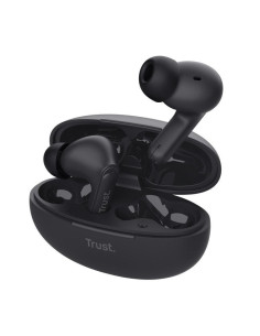 Auriculares Bluetooth Trust Yavi ENC con estuche de carga/ Negros