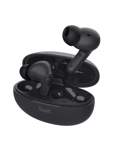 Auriculares Bluetooth Trust Yavi ENC con estuche de carga/ Negros