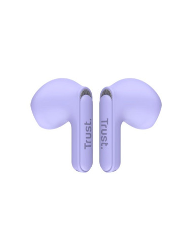 Auriculares Bluetooth Trust Yavi ENC con estuche de carga/ Morados