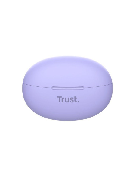 Auriculares Bluetooth Trust Yavi ENC con estuche de carga/ Morados