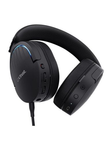 Auriculares Gaming Inalámbricos con Micrófono Trust Gaming GXT 491 Fayzo/ Bluetooth/ Jack 3.5/ Negros