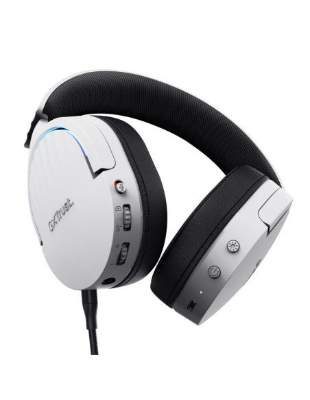 Auriculares Gaming Inalámbricos con Micrófono Trust Gaming GXT 491 Fayzo/ Bluetooth/ Jack 3.5/ Blancos
