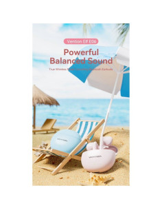 Auriculares Bluetooth Vention ELF 06 NBKS0 con estuche de carga/ Autonomía 6h/ Azules 2