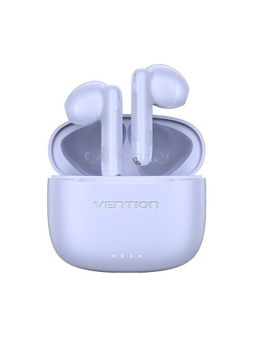 Auriculares Bluetooth Vention ELF E03 NBHV0 con estuche de carga/ Autonomía 6h/ Púrpura