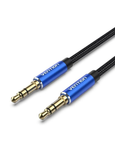 Cable Estéreo Vention BAWLF/ Jack 3.5 Macho - Jack 3.5 Macho/ 1m/ Azul