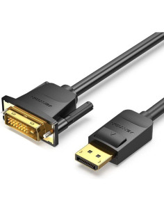 Cable Conversor Vention HAFBH/ DisplayPort Macho - DVI Macho/ 2m/ Negro