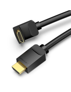 Cable HDMI 2.0 4K Acodado Vention AAQBH/ HDMI Macho - HDMI Macho/ 2m/ Negro 2