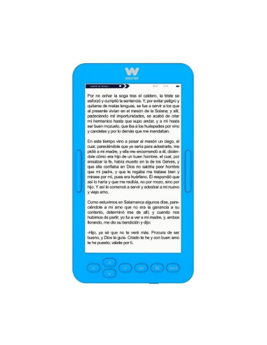 Libro Electrónico Ebook Woxter Scriba 195 S/ 4.7"/ Tinta Electrónica/ Azul