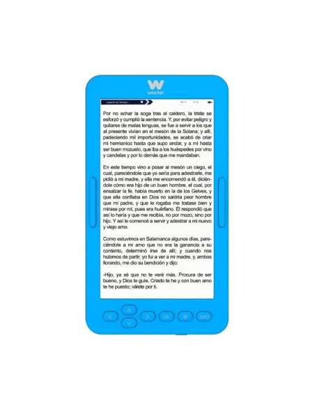 Libro Electrónico Ebook Woxter Scriba 195 S/ 4.7"/ Tinta Electrónica/ Azul