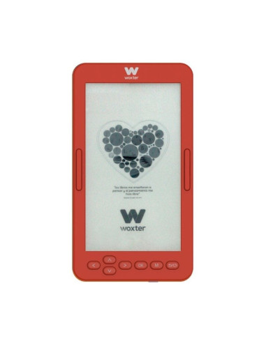 Libro Electrónico Ebook Woxter Scriba 195 S/ 4.7"/ Tinta Electrónica/ Rojo