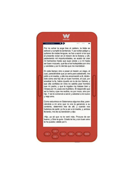 Libro Electrónico Ebook Woxter Scriba 195 S/ 4.7"/ Tinta Electrónica/ Rojo