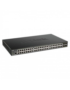 Switch Gestionado D-Link Smart DGS-1250-52XMP 52 Puertos/ RJ-45 10/100/1000 PoE/ SFP 2