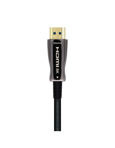 Cable HDMI 2.1 AOC 8K Aisens A153-0521/ HDMI Macho - HDMI Macho/ 50m/ Negro