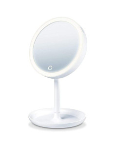 Espejo Cosmético de Maquillaje con Luz Beurer BS 45/ Telescópico/  17.5cm
