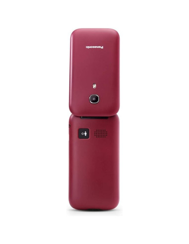 Teléfono Móvil Panasonic KX-TU400EXR para Personas Mayores/ Rojo Granate