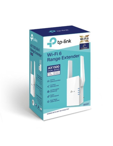 Repetidor Inalámbrico TP-Link RE505X/ WiFi 6/ 1500Mbps/ 2 Antenas
