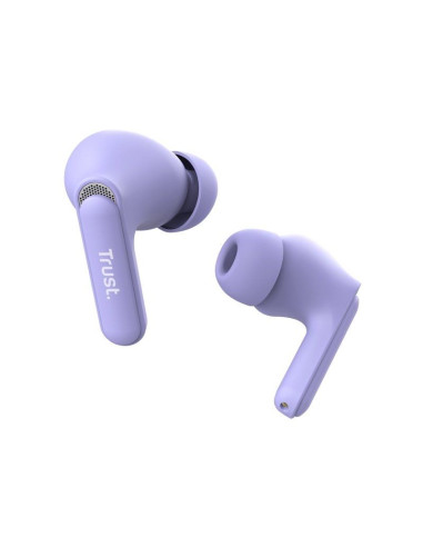 Auriculares Bluetooth Trust Yavi ENC con estuche de carga/ Morados