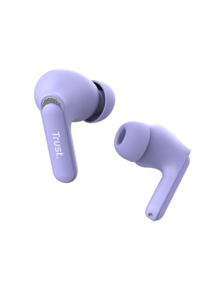 Auriculares Bluetooth Trust Yavi ENC con estuche de carga/ Morados