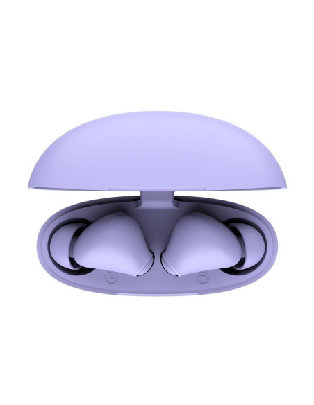 Auriculares Bluetooth Trust Yavi ENC con estuche de carga/ Morados