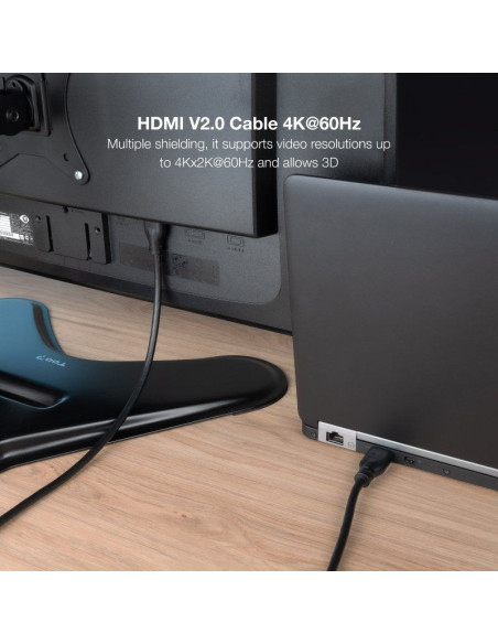 Cable HDMI 2.0 4K CCS Nanocable 10.15.3902/ HDMI Macho - HDMI Macho/ 2m/ Negro