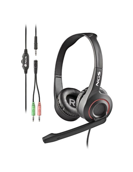 Auriculares NGS MSX 10 Pro/ con Micrófono/ Jack 3.5/ Negros