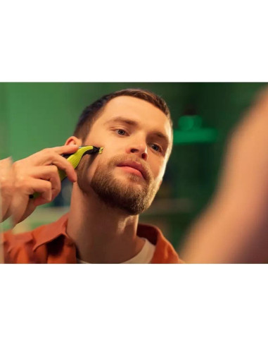 Cortabarbas Philips Oneblade QP2724/10/ con Batería/ 3 Accesorios