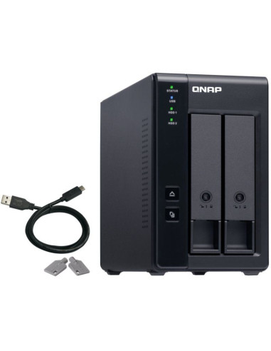 DAS QNAP TR-002/ 2 Bahías 3.5"- 2.5"/ Formato Torre
