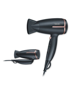 Secador Beurer HC-25/ 1600W/ Iónico/ Negro