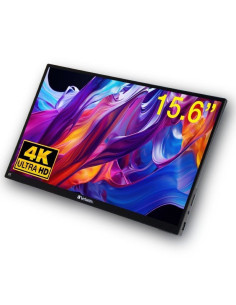 Monitor Portátil Táctil Verbatim PMT-15-4K 15.6"/ 4K/ Negro