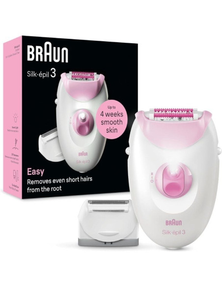 Depiladora Braun Silk Epil Series 3 3-031/ Con Cable/ 3 Accesorios