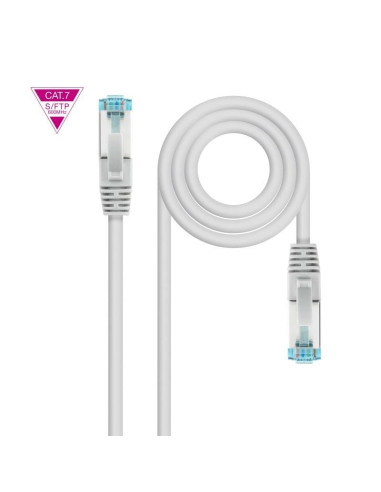 Cable de Red RJ45 SFTP Nanocable 10.20.1701-L150 Cat.7/ 1.5m/ Gris