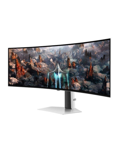 Monitor Gaming Ultrapanorámico Curvo Samsung Odyssey OLED G9 S49CG934SU 49"/ Dual QHD/ 0.03ms/ 240Hz/ OLED/ Multimedia/ Plata