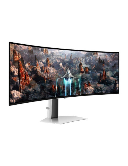 Monitor Gaming Ultrapanorámico Curvo Samsung Odyssey OLED G9 S49CG934SU 49"/ Dual QHD/ 0.03ms/ 240Hz/ OLED/ Multimedia/ Plata