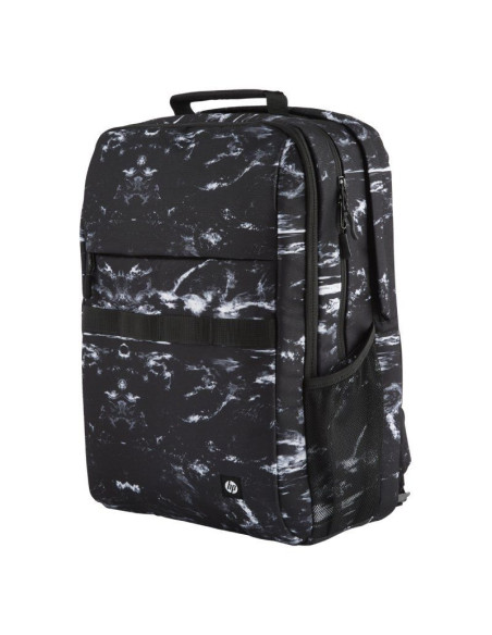 Mochila HP Campus XL 7J592AA para Portátiles hasta 16"/ Negra y Blanca